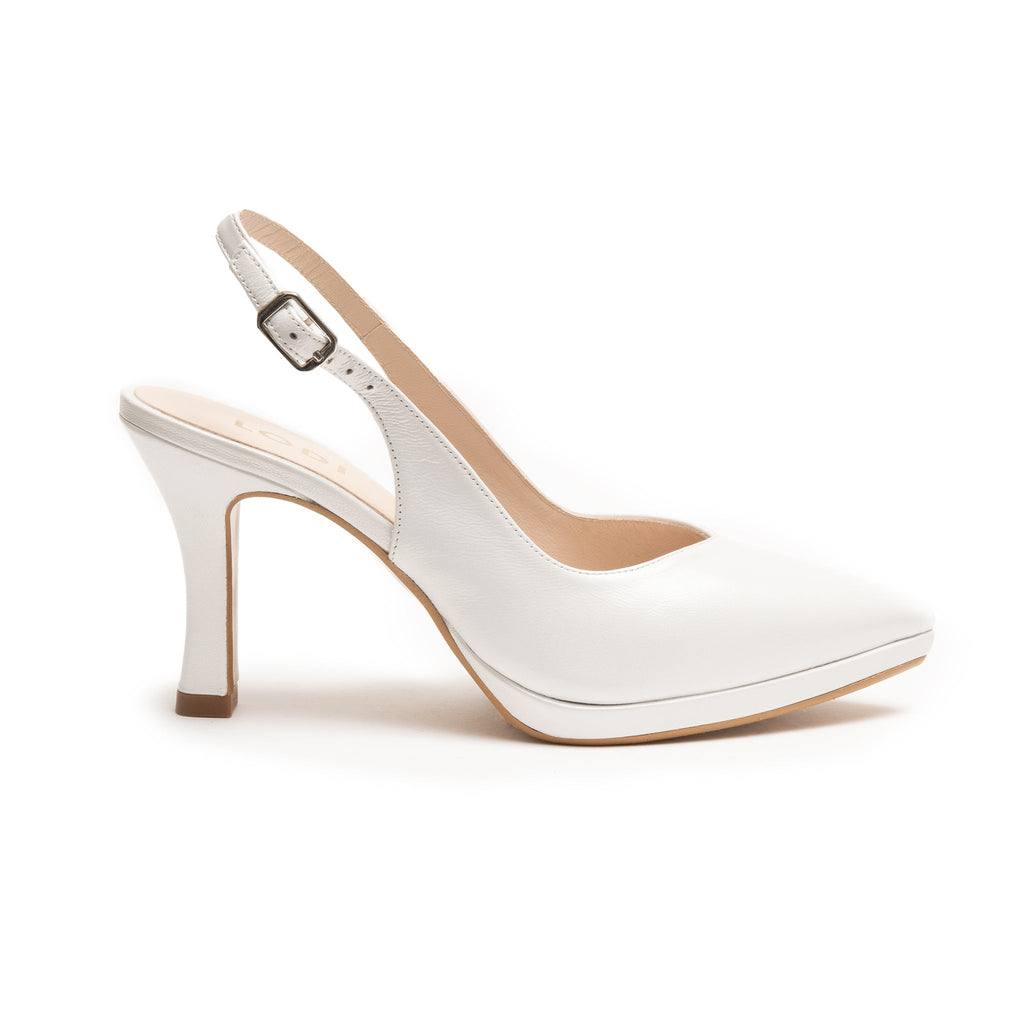 Zapatos de tacón con talón abierto y plataforma