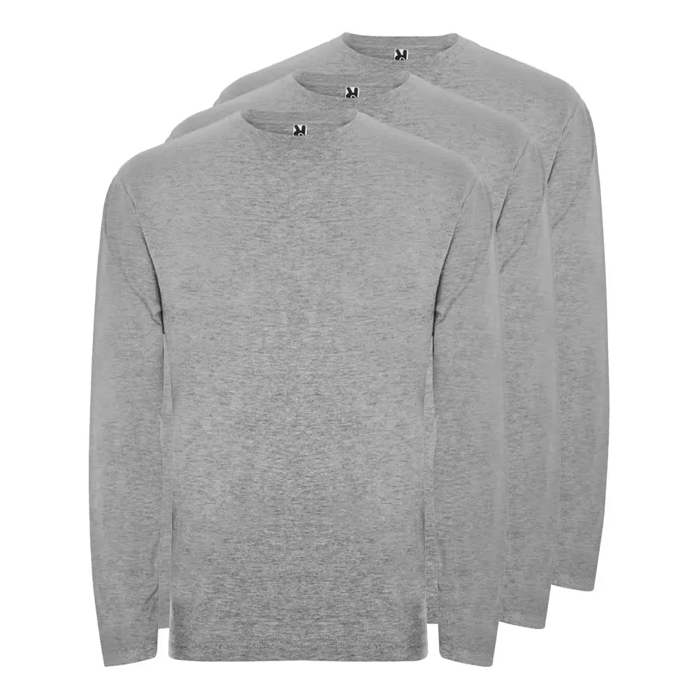 Pack 3 Camisetas ROLY de Manga Larga para Hombre Máxima Calidad