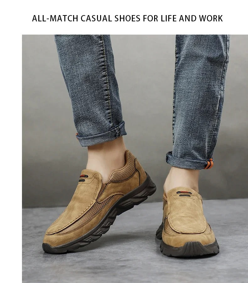 Zapatos informales de cuero para hombre